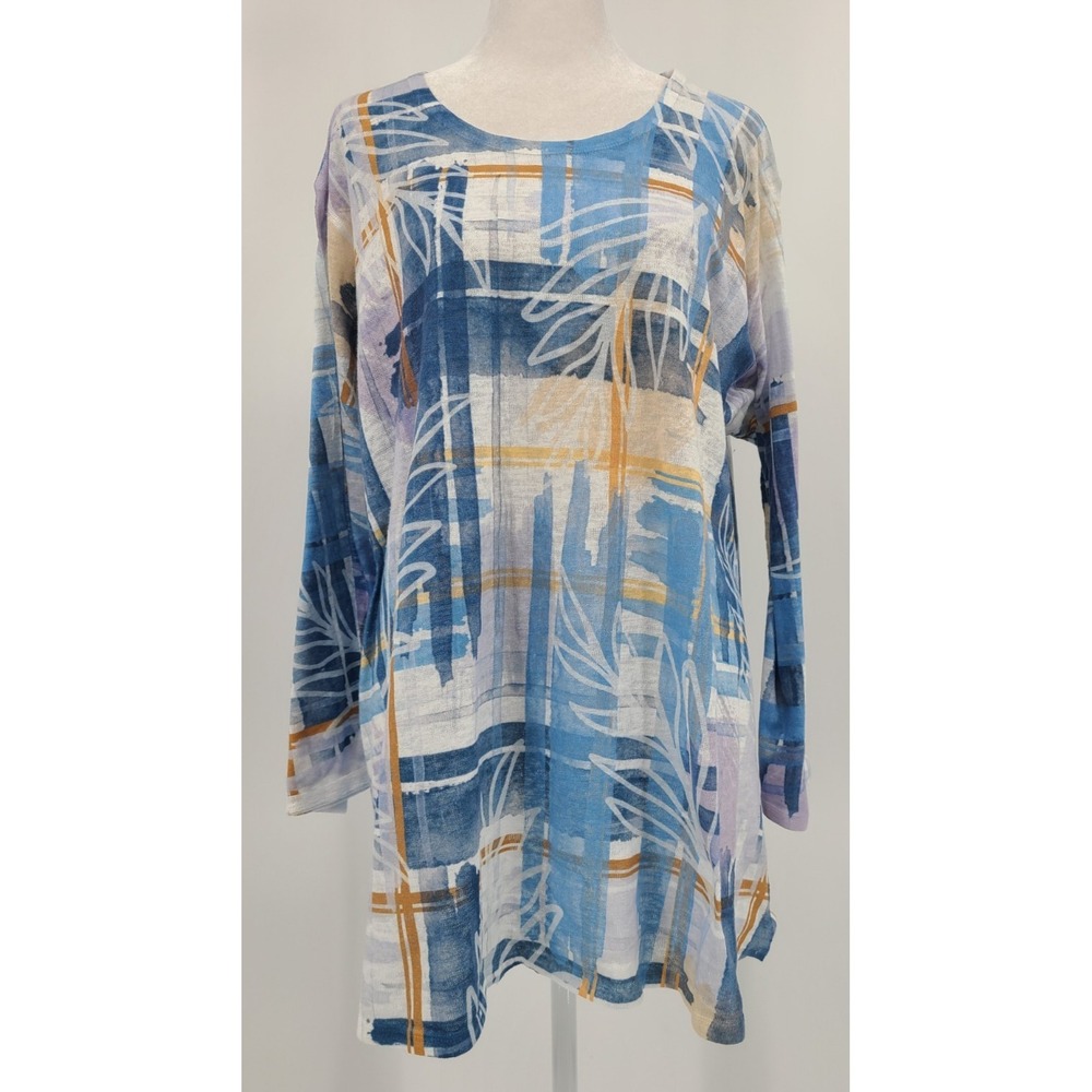 Et Lois Art To Wear Tunic Top Size 2X Women Coastal Beach Resort Lagenlook